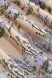 Elegante vestido vintage sin mangas bordado de encaje floral negro