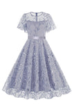 Albaricoque lentejuelas hoja bordada malla superposición elegante vestido vintage