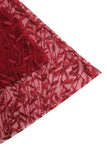 Albaricoque lentejuelas hoja bordada malla superposición elegante vestido vintage