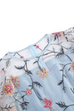 Albaricoque A Line Flower Mangas Cortas Vintage de los años 50Vestido