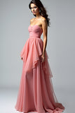 Vestido de fiesta con volantes Dusty Rose Sweetheart