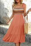 Vestido de verano Light Kahki A Line con lazo