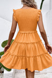 Vestido corto de verano negro con escote en V negro
