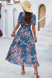 Vestido largo de verano floral Apricot A Line