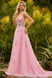 Corsé de cuentas rosas, vestido largo de graduación con lentejuelas, corsé de cuentas rosa