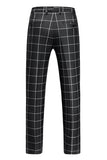 Trajes de fiesta para hombre con solapa de pico a rayas negras de 2 piezas