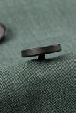 Gris Verde 2 Piezas Doble Botonadura Solapa de Pico Trajes Formales para Hombre