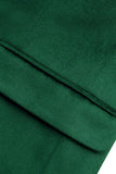 Blazer de baile de hombre con solapa de pico verde y pecho singel