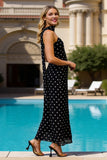 Vestido floral largo sin tirantes Sage Sage Shave Convertible con serpentina
