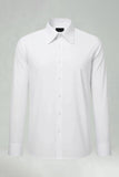 Traje blanco de manga larga lisa Slim Fit para hombre