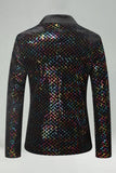 Blazer de graduación de hombre de un botón con solapa de colores de colores