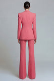 Trajes de graduación Coral Peak Slim Fit con solapa de dos piezas y cruzado doble cruzado