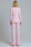 Trajes de graduación de dos piezas Pink Peak Lapel Slim Fit