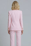 Trajes de graduación de dos piezas Pink Peak Lapel Slim Fit
