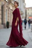 Vestido de sirena de un hombro de un hombro con manga de la sirena de la novia verde salvia