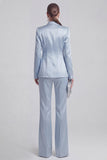 Trajes de solapa Blue Peak de dos piezas con mangas