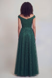Floral azul marino Una línea larga de la mothe del vestido de novia