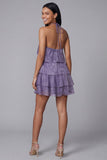 Vestido mini floral floral rosa blanco rosa con escote halter estampado en línea A