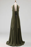 Vestido de madre de la novia Olive Strapless A Line Applied con bufanda