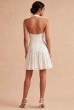 Vestido Mini Blanco A Hooder con lazo