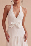 Vestido Mini Blanco A Hooder con lazo