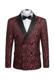 Trajes de boda negros de dos piezas con solapa con pico cruzado y cruzado doble