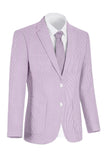 Chaqueta de hombre de solapa azul claro con solapa con muesca