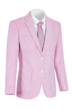 Chaqueta de hombre de solapa azul claro con solapa con muesca