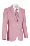 Chaqueta de hombre de solapa azul claro con solapa con muesca