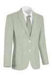Chaqueta de hombre de solapa azul claro con solapa con muesca