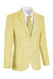 Chaqueta de hombre de solapa azul claro con solapa con muesca