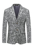 Chaqueta de hombre con solapa de solapa dorada y muesca