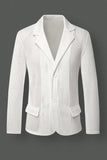 Chaqueta negra de solapa de solapa