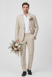 Traje de boda de dos piezas de dos piezas con solapa Sky Blue Peak