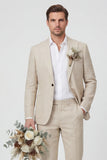 Traje de boda de dos piezas de dos piezas con solapa Sky Blue Peak
