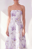 Vestido Midi de A-Line A-Line de Lila