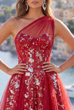 Vestido de bienvenida a casa, corsé corto con cuentas y corsé rojo brillante, con volantes