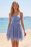 Corsé corsé fruncido gris azul brillante con vestido de encaje