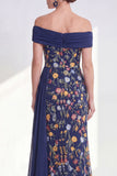 Vestido largo de madre de la novia, vestido largo de funda verde y funda verde con faja