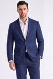 Trajes de hombre de dos piezas, solapas beige con pico simple y pecho simple