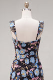 Vestido de Homecon Bodycon Sweetheart bordado con lentejuelas amarillas