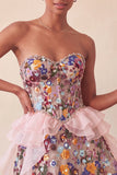 Corsé A-Line Línea Salvia Vestido corto de bienvenida con lentejuelas