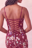 Corsé rosa Bodycon Gruñido Corto Corto de Bienvenida a Casa con lentejuelas