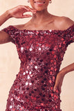 Vestido de Homecoming con body con champán brillante y con lentejuelas