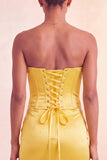 Vestido corto de bienvenida azul con cuentas y volantes Bodycon Lake Blue Bodycon Sin tirantes