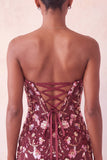 Vestido de bienvenida a casa con lentejuelas bodycon corazón rosa y encaje en la espalda