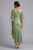Vestido de Madre de la Novia Vestido de Sandía Sirena Asimétrica