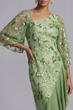 Vestido de Madre de la Novia Vestido de Sandía Sirena Asimétrica