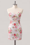 Vestido de bienvenida con lentejuelas florales de Corazón brillante Corazón Blanco Keyhole con lentejuelas y encaje en la espalda
