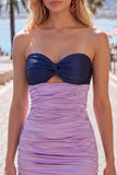 Vestido corto de bienvenida corto en forma de cerradura rojo naranja Sweetheart